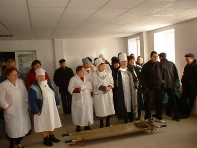 В МУЗ "Шумерлинская городская больница" прошло практическое учение по эвакуации больных и посетителей